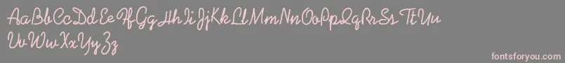 Coalpenpersonaluse Font – Pink Fonts on Gray Background