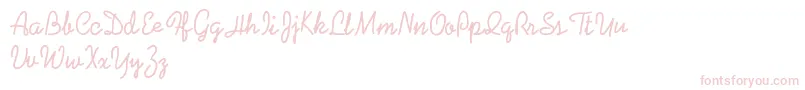 Coalpenpersonaluse Font – Pink Fonts on White Background