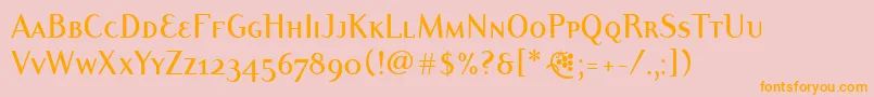 DyadismdscitcTtMedium Font – Orange Fonts on Pink Background