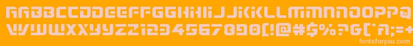 Police Legiosabinaexpand – polices roses sur fond orange