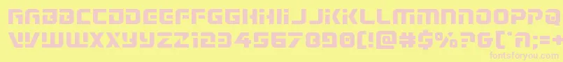 Legiosabinaexpand Font – Pink Fonts on Yellow Background