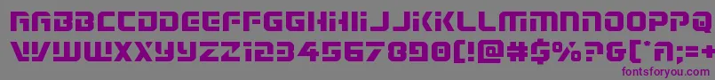 Legiosabinaexpand Font – Purple Fonts on Gray Background