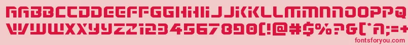 Legiosabinaexpand Font – Red Fonts on Pink Background