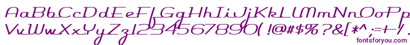 Rocketscript Font – Purple Fonts on White Background