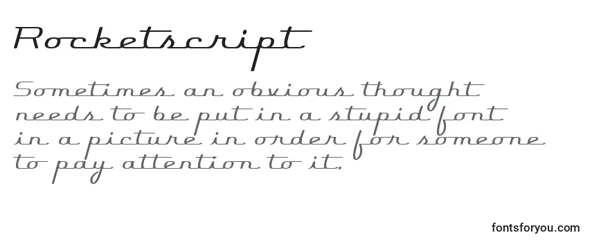 Rocketscript Font