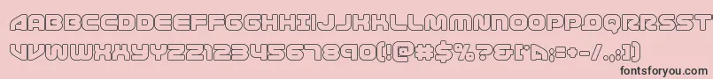 1stenterprisesout Font – Black Fonts on Pink Background