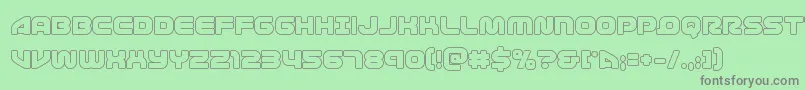 1stenterprisesout Font – Gray Fonts on Green Background