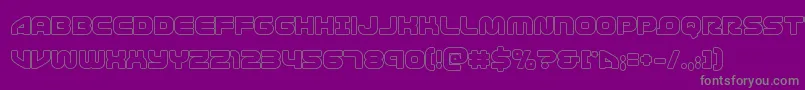 1stenterprisesout Font – Gray Fonts on Purple Background