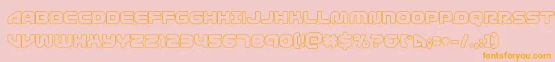 1stenterprisesout Font – Orange Fonts on Pink Background