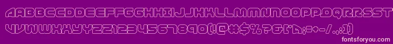 1stenterprisesout Font – Pink Fonts on Purple Background