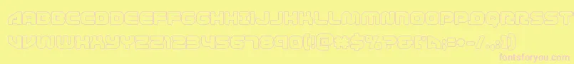 1stenterprisesout Font – Pink Fonts on Yellow Background