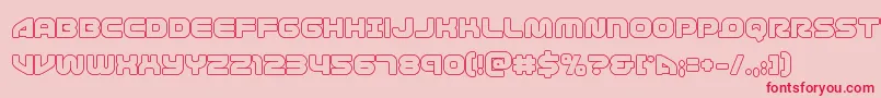 1stenterprisesout Font – Red Fonts on Pink Background