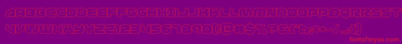 1stenterprisesout Font – Red Fonts on Purple Background