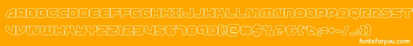 1stenterprisesout Font – White Fonts on Orange Background