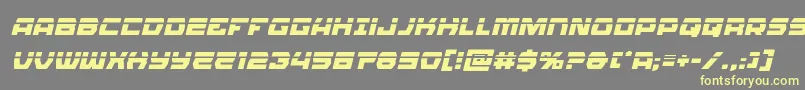 Olympiccarrierlaserital Font – Yellow Fonts on Gray Background