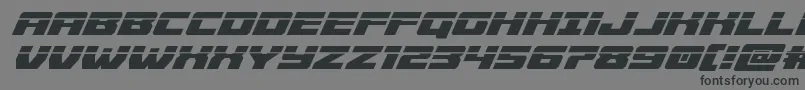 Cruiserfortresslaserital Font – Black Fonts on Gray Background