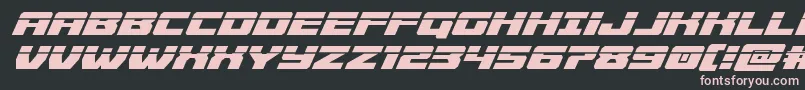 Cruiserfortresslaserital Font – Pink Fonts on Black Background