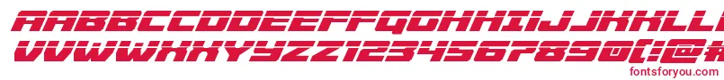 Cruiserfortresslaserital Font – Red Fonts
