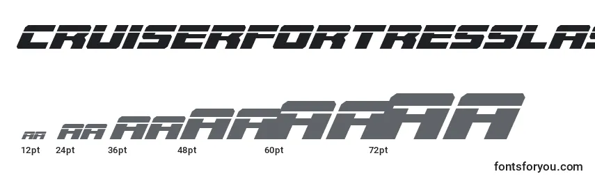 Cruiserfortresslaserital Font Sizes