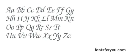 Schriftart ZurichcalligraphicItalic