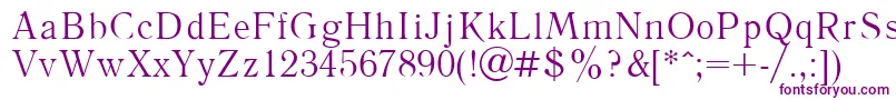 フォントLiteraturnayaPlain – 紫色のフォント