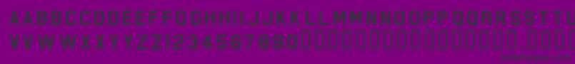 FederationStarfleetHull23rd Font – Black Fonts on Purple Background