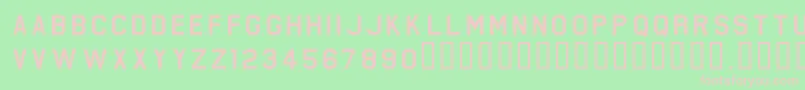 FederationStarfleetHull23rd Font – Pink Fonts on Green Background