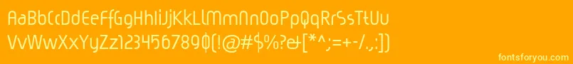 MagiccBold Font – Yellow Fonts on Orange Background