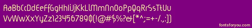 Шрифт MagiccBold – жёлтые шрифты на фиолетовом фоне