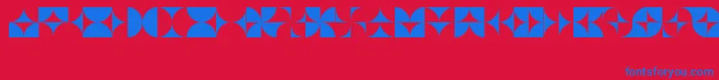 CirclesLtRegular Font – Blue Fonts on Red Background