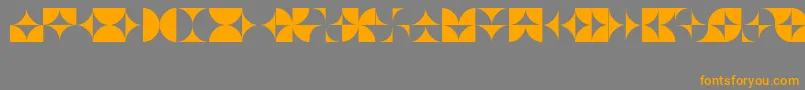 CirclesLtRegular Font – Orange Fonts on Gray Background