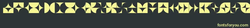 Police CirclesLtRegular – polices jaunes sur fond noir