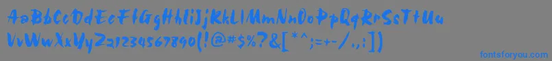 Weitere Informationen zur MBolid-Schriftart MBolid-Schriftart – Blaue Schriften auf grauem Hintergrund