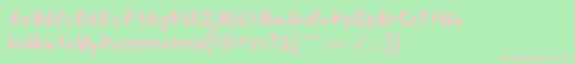 MBolid Font – Pink Fonts on Green Background