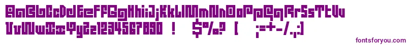 DsQuadroBlack Font – Purple Fonts on White Background