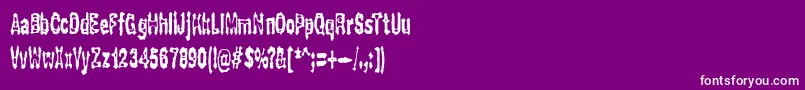 More about Gasping Font Gasping Font – White Fonts on Purple Background