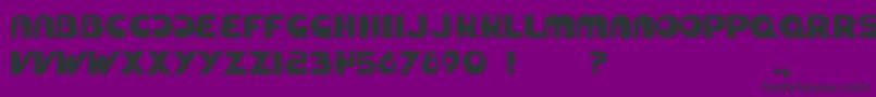 Zuckerbrot Font – Black Fonts on Purple Background