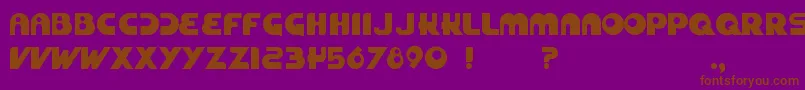 Zuckerbrot Font – Brown Fonts on Purple Background