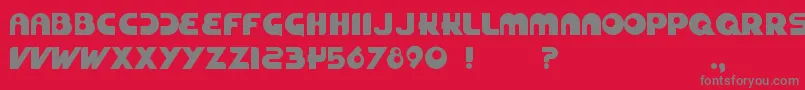 Zuckerbrot Font – Gray Fonts on Red Background