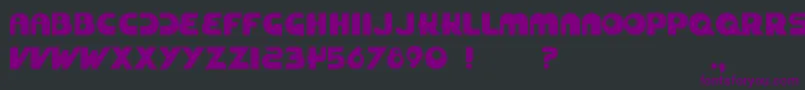 Zuckerbrot Font – Purple Fonts on Black Background