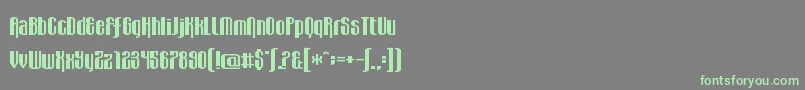WabbitSans Font – Green Fonts on Gray Background