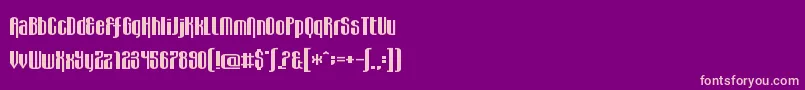 WabbitSans Font – Pink Fonts on Purple Background