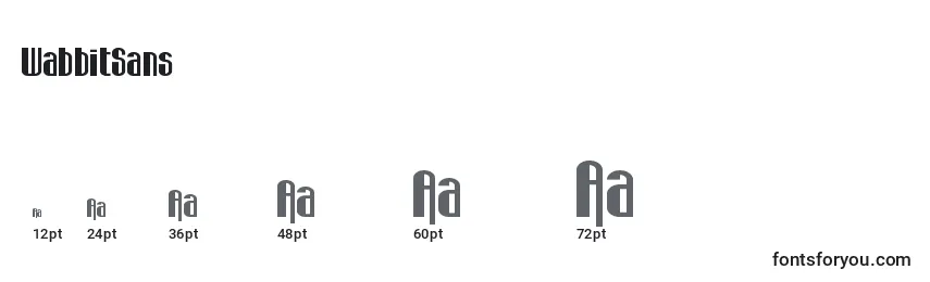 WabbitSans Font Sizes