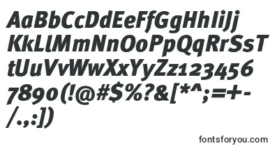 MetaproBlackitalic font – commercial Fonts