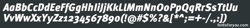 MetaproBlackitalic Font – White Fonts