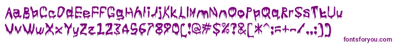 Subtlety Font – Purple Fonts on White Background