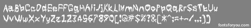 Subtlety Font – White Fonts on Gray Background