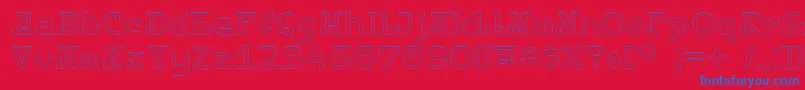 Destinylightc Font – Blue Fonts on Red Background