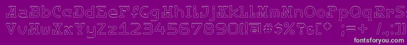 Destinylightc Font – Green Fonts on Purple Background