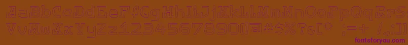 Destinylightc Font – Purple Fonts on Brown Background